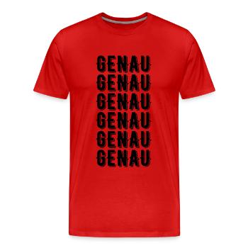 Dicton vraiment drôle - T-shirt bio Premium Homme - rouge - Devant - Damien (186cm)