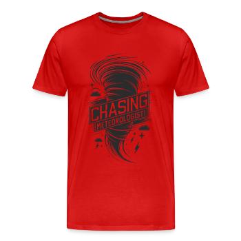 Tornado Twister Chasing Meteorologist - Männer Premium Bio T-Shirt - Rot - Vorne - Damien (186cm)