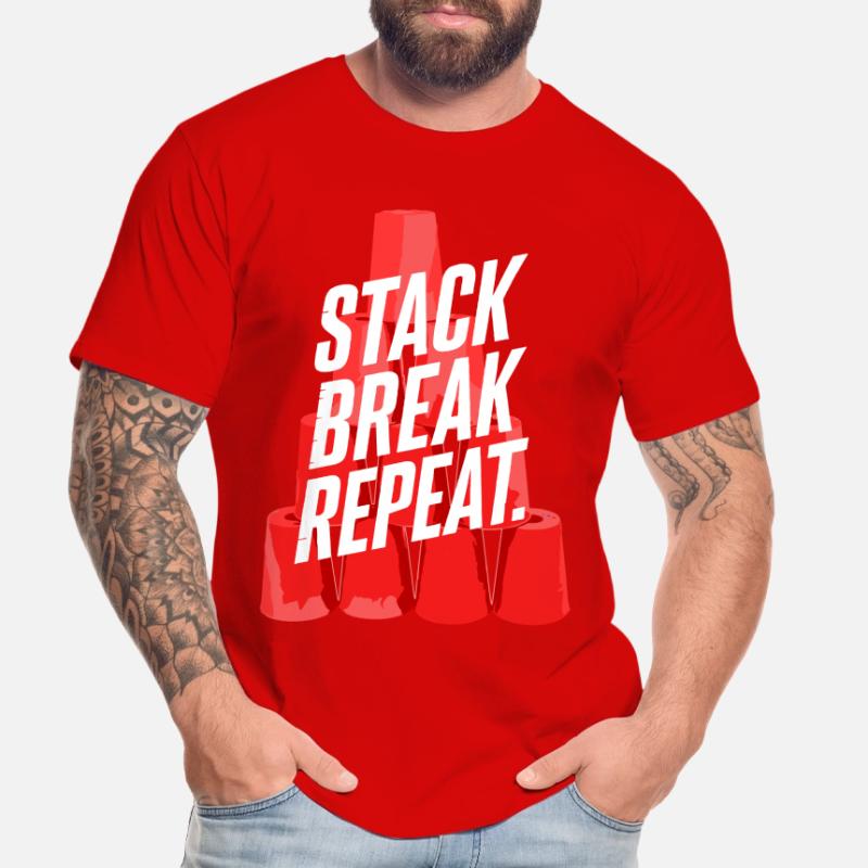 Stack Break Repeat Stacking Cups Speed Stacker T-shirt bio Premium Homme
