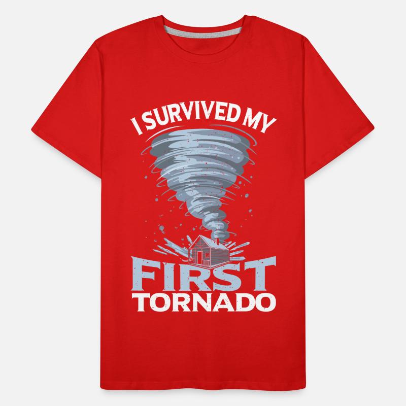Tornade Tornade Météo Tempête Temps violent T-shirt bio Premium Homme