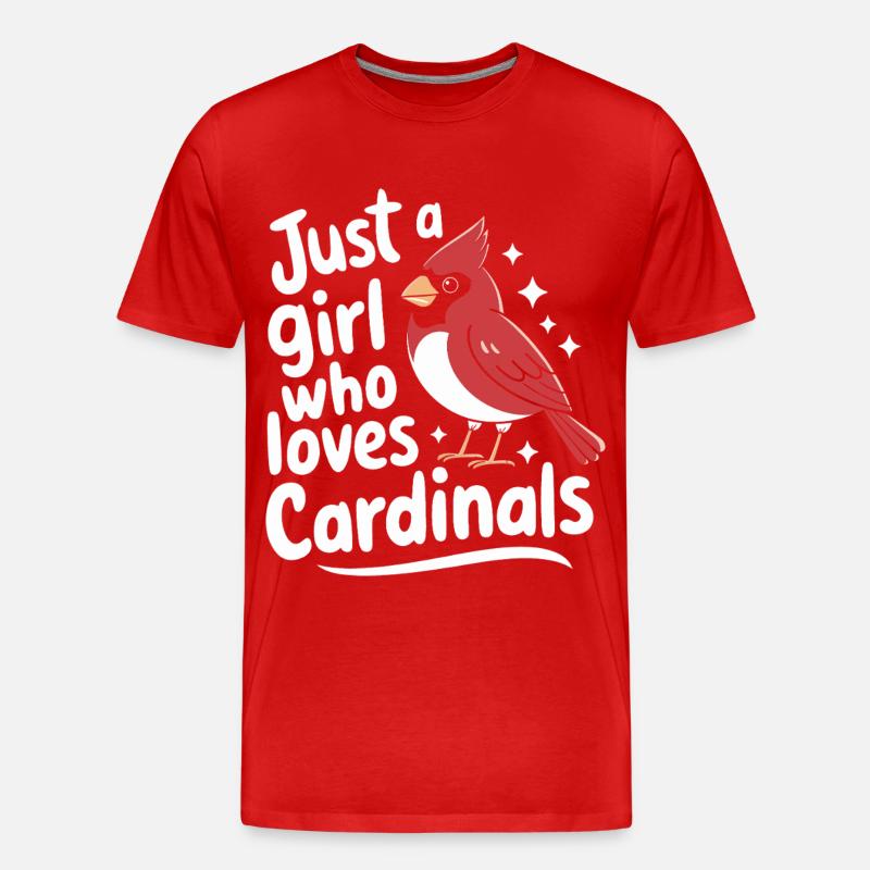 Kardinal Rotkardinal Vogel Roter Kardinal - Männer Premium Bio T-Shirt - Rot