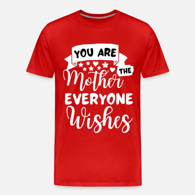 Beste Mama Spruch Mutter Sprüche - Männer Premium Bio T-Shirt - Rot
