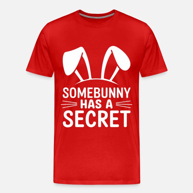 Funny Easter Bunny Easter Saying - Men's Premium Organic T-Shirt - red
