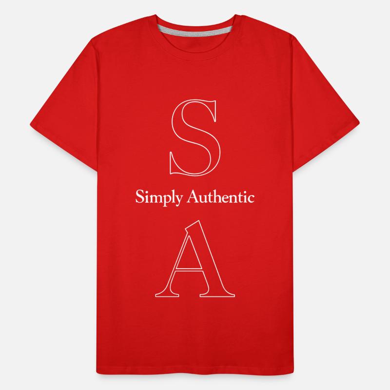 Affirmation simplement authentique T-shirt bio Premium Homme