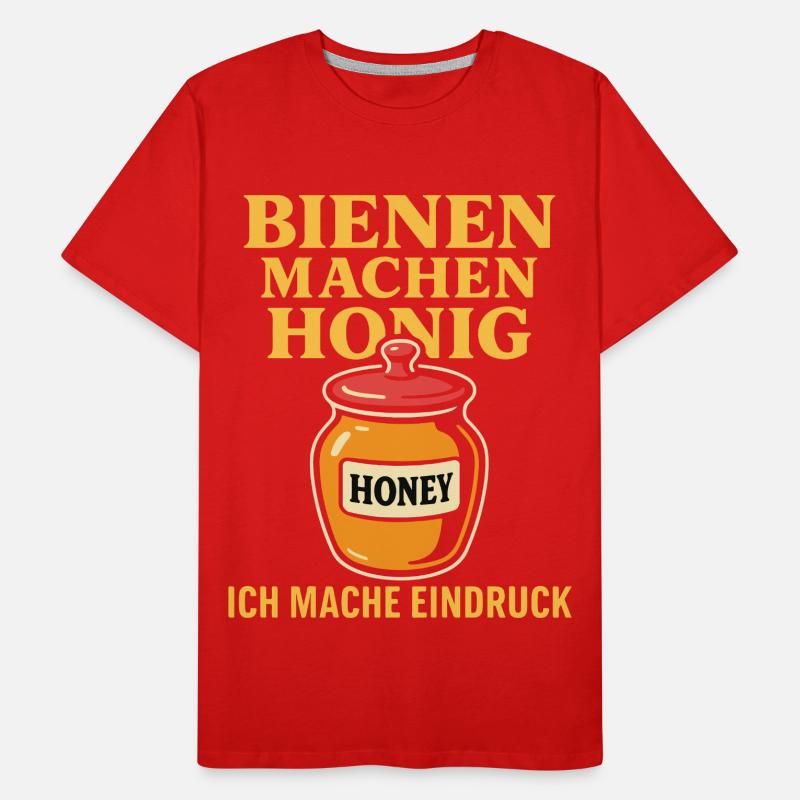 Bees beekeepers make honey I make an impression Men's Premium Organic T-Shirt