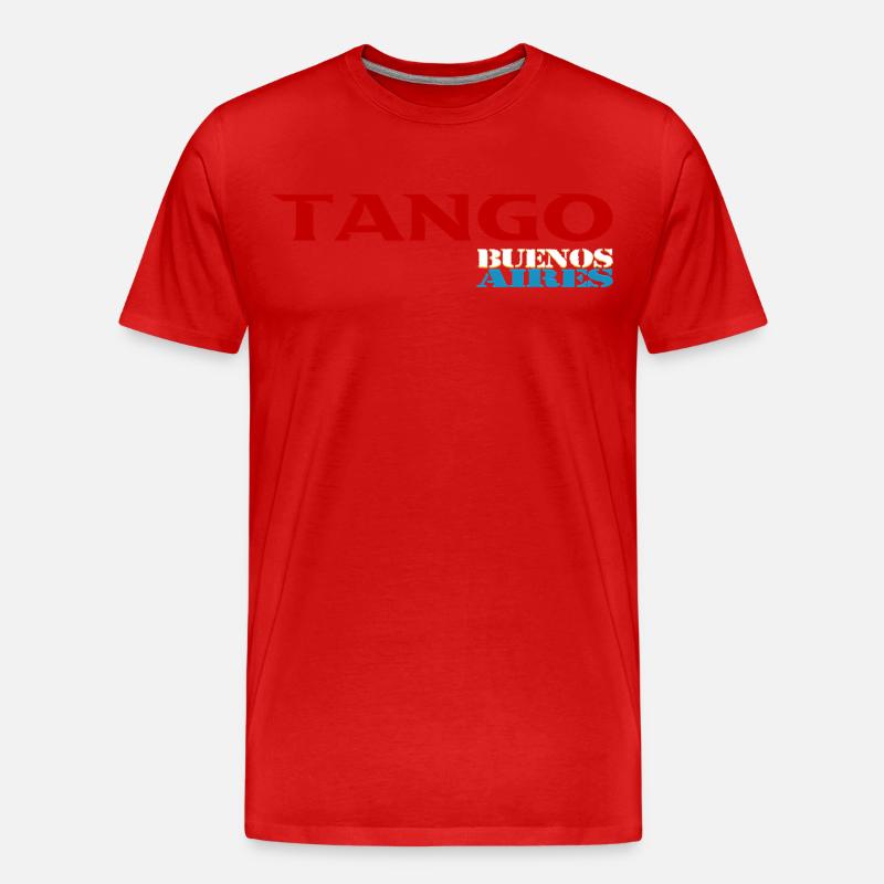 Tango - Männer Premium Bio T-Shirt - Rot