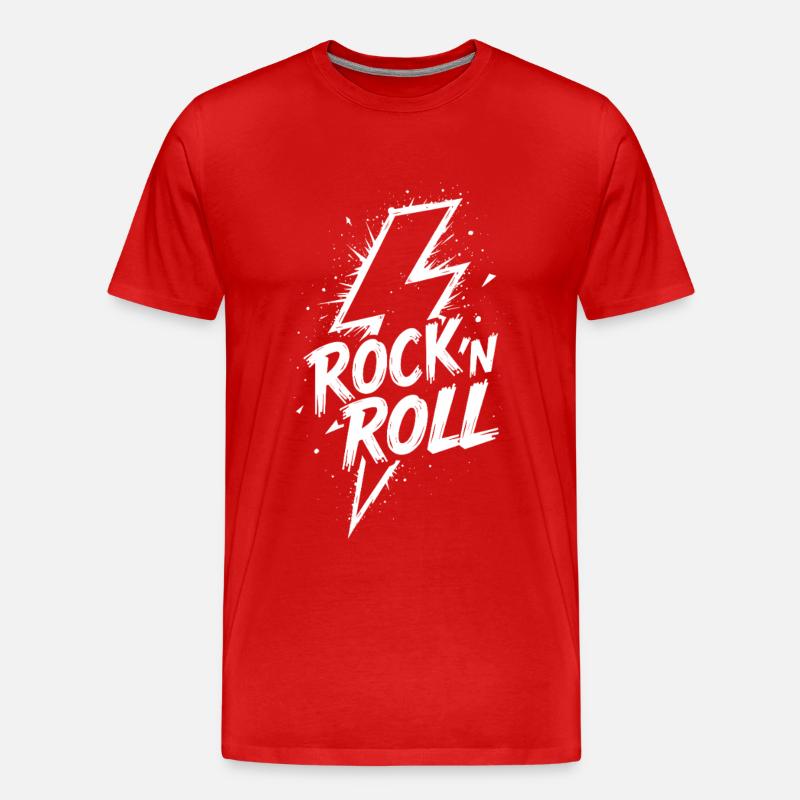 Rock 'n' Roll Blitz - T-shirt bio Premium Homme - rouge