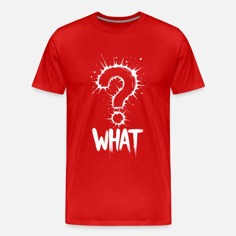 Quel point d’interrogation Splash - T-shirt bio Premium Homme - rouge