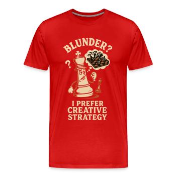 Carver? Je préfère la stratégie créative - T-shirt bio Premium Homme - rouge - Devant - Damien (186cm)