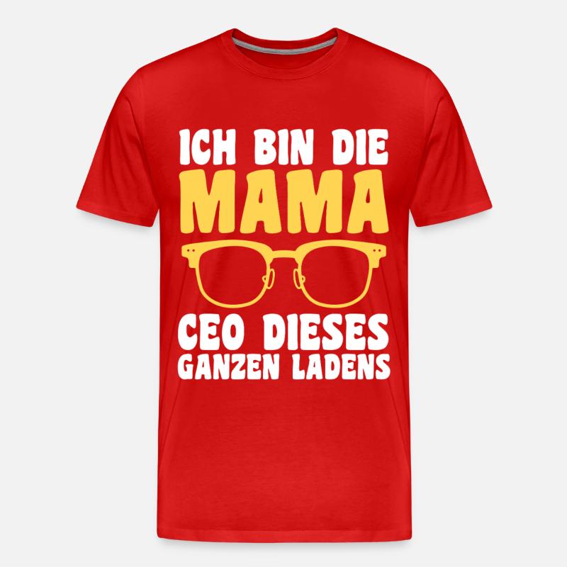 Mutter Team Mama - Männer Premium Bio T-Shirt - Rot