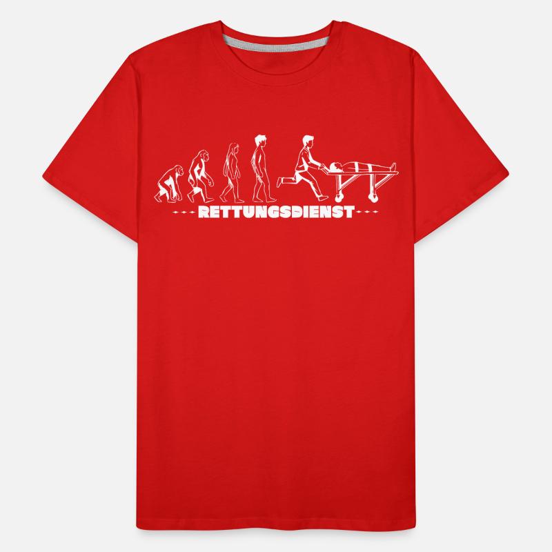 Rettungsdienst Evolution Männer Premium Bio T-Shirt