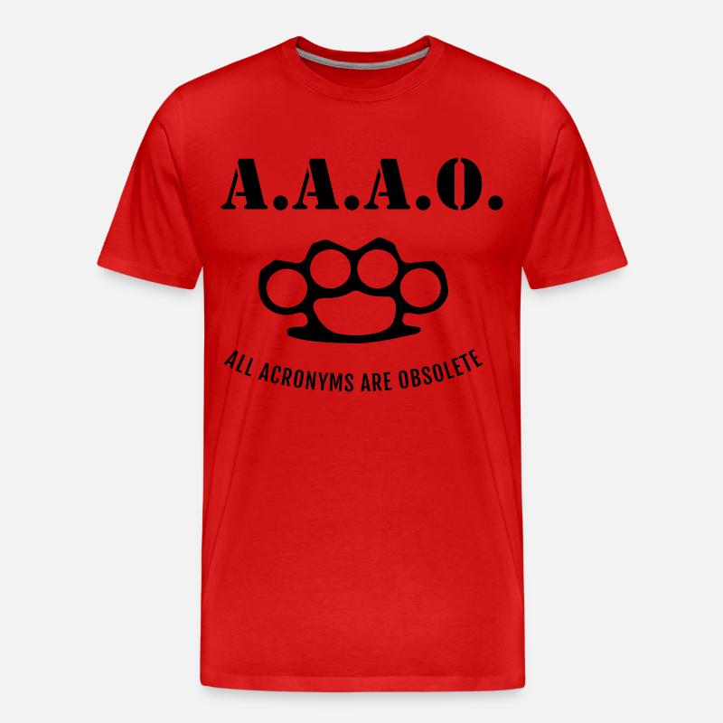 A.A.A.O. - Männer Premium Bio T-Shirt - Rot