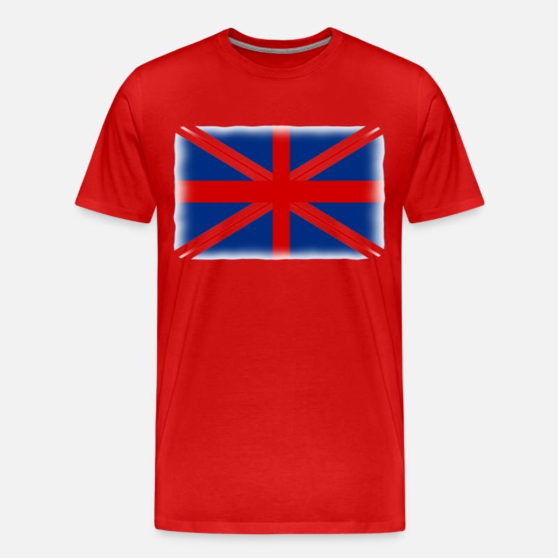 drapeau anglais - Männer Premium Bio T-Shirt - Rot