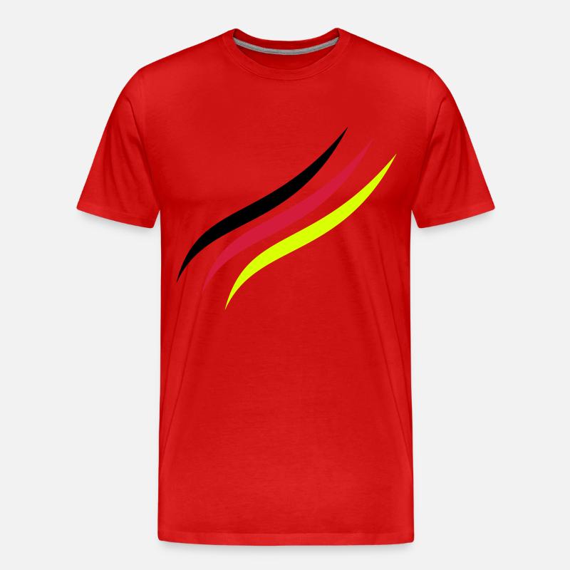 German Line - Männer Premium Bio T-Shirt - Rot