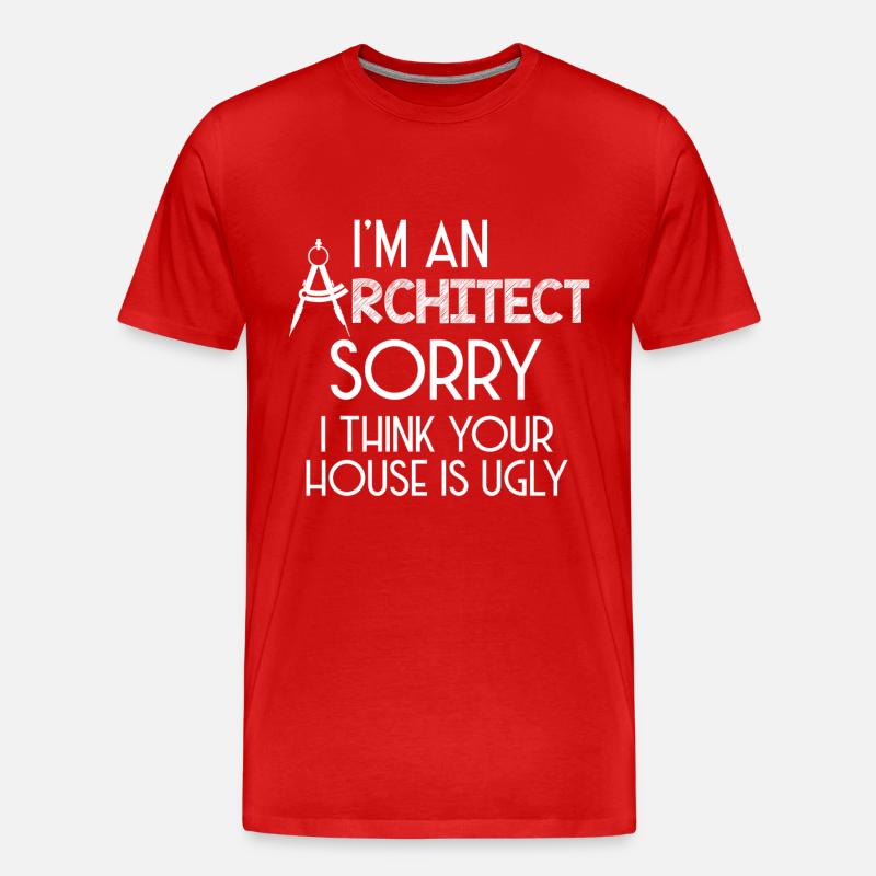 Architect | Profession architect architect gift - Men's Premium Organic T-Shirt - red