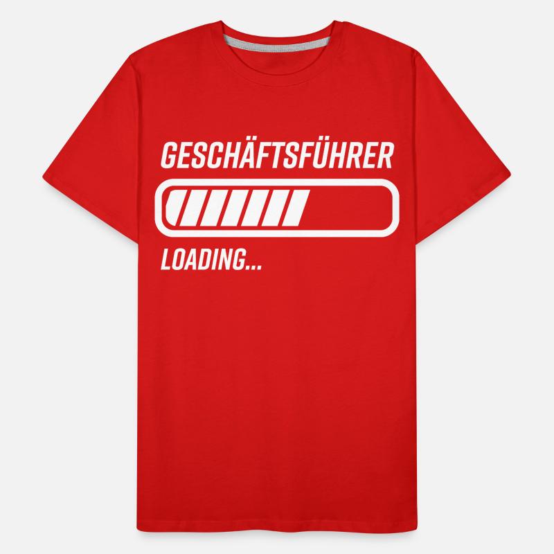 Geschäftsführer Loading Ladebalken Männer Premium Bio T-Shirt