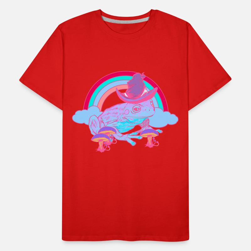 Magic Rainbow Toad Frog Wizard Frogs Men's Premium Organic T-Shirt