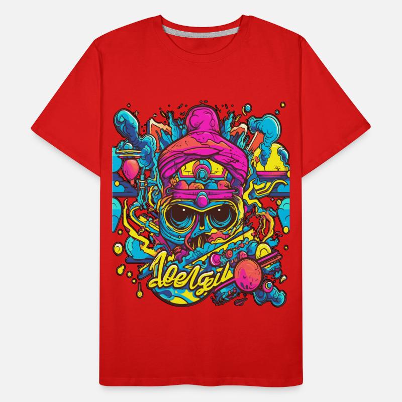 Das Design hat eine moderne Ästhetik und erzeugt e Männer Premium Bio T-Shirt