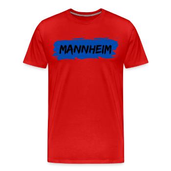 Mannheim - T-shirt bio Premium Homme - rouge - Devant - Damien (186cm)