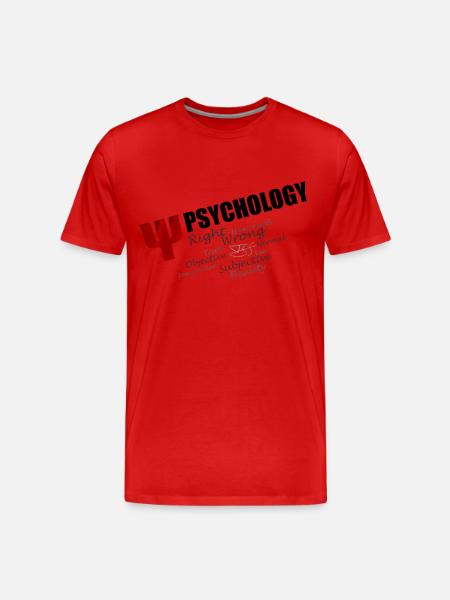Psychology - Männer Premium Bio T-Shirt - Rot