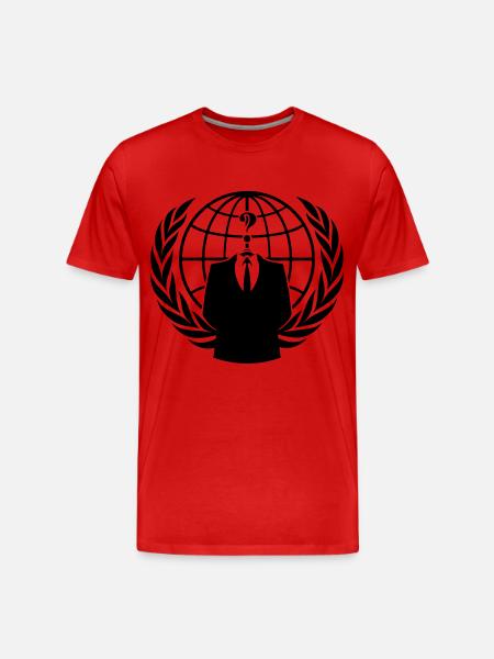 ANONYMOUS - Männer Premium Bio T-Shirt - Rot