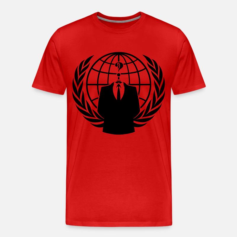 ANONYMOUS - Männer Premium Bio T-Shirt - Rot
