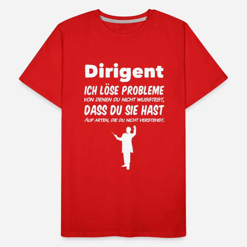 Dirigent Ich löse Problem Männer Premium Bio T-Shirt