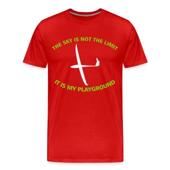 Segelflieger Pilot Geschenk - Männer Premium Bio T-Shirt - Rot - Vorne - Damien (186cm)