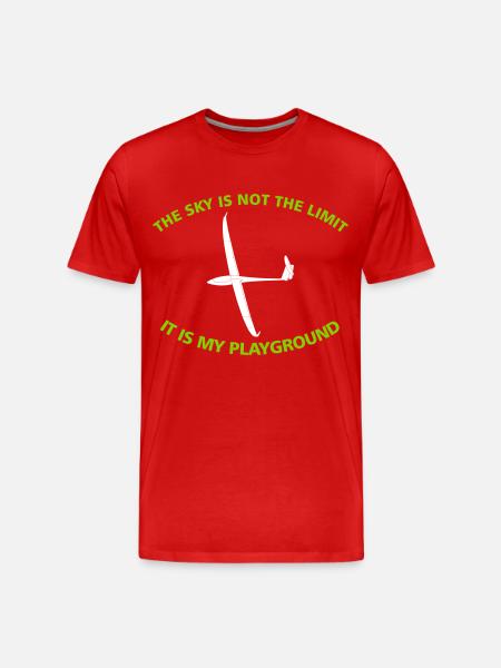 Glider pilot gift - Men's Premium Organic T-Shirt - red