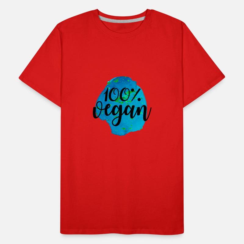 Veganer Vegetarier Tierschutz Geschenkidee Männer Premium Bio T-Shirt