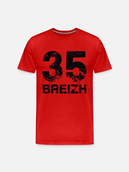 35 Breizh - Men's Premium Organic T-Shirt - red
