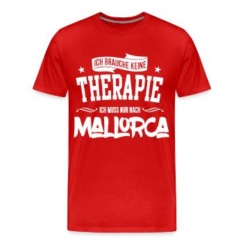 Mallorca - Männer Premium Bio T-Shirt - Rot - Vorne - Damien (186cm)