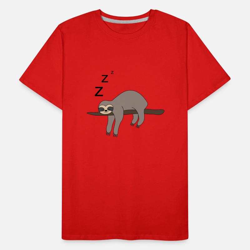 Sloth sleeping Men's Premium Organic T-Shirt