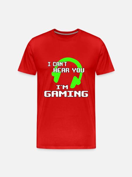 Gamer Gaming - Men's Premium Organic T-Shirt - red