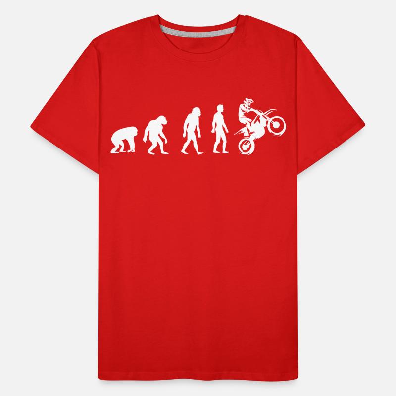 Évolution vers le moto rider T-shirt bio Premium Homme