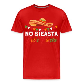 Mexican Cinco De Mayo Fiesta - Men's Premium Organic T-Shirt - red - Front - Damien (186cm)