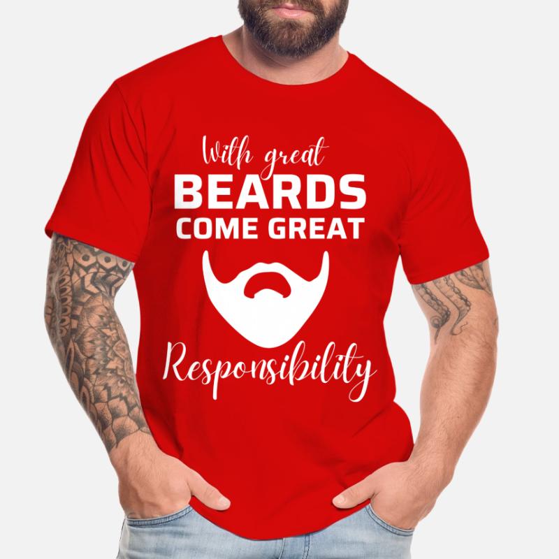 with great beards come great responsibility. Men's Premium Organic T-Shirt