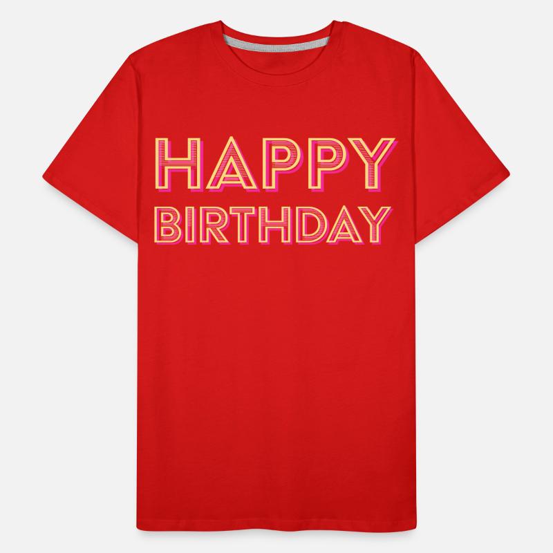 Félicitations Idée cadeau de vœux d’anniversaire T-shirt bio Premium Homme