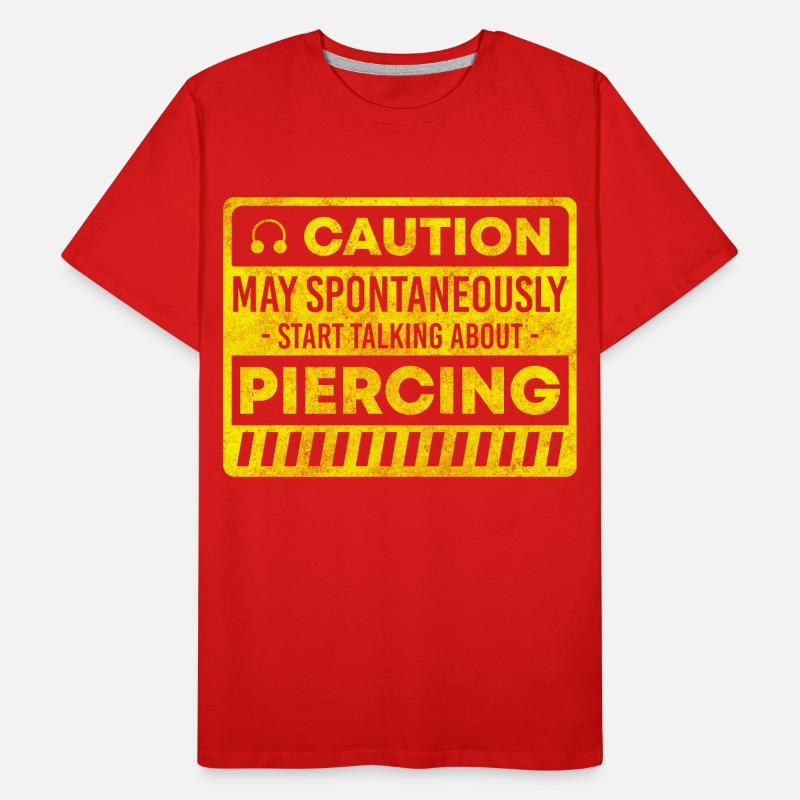 Piercing Beruf Ring Männer Premium Bio T-Shirt