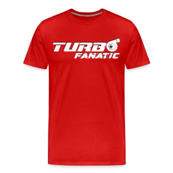 Turbo - Men's Premium Organic T-Shirt - red - Front - Damien (186cm)