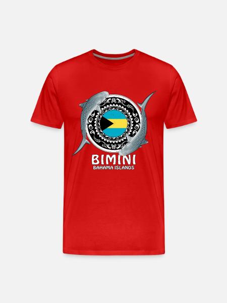 Bimini Bahamas - Men's Premium Organic T-Shirt - red