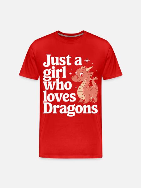 Dragon Mystic Dragon Fantasy - Men's Premium Organic T-Shirt - red