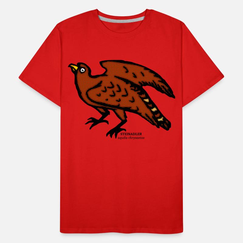 Golden Eagle Eagle Inn Mountains old illustration Men's Premium Organic T-Shirt