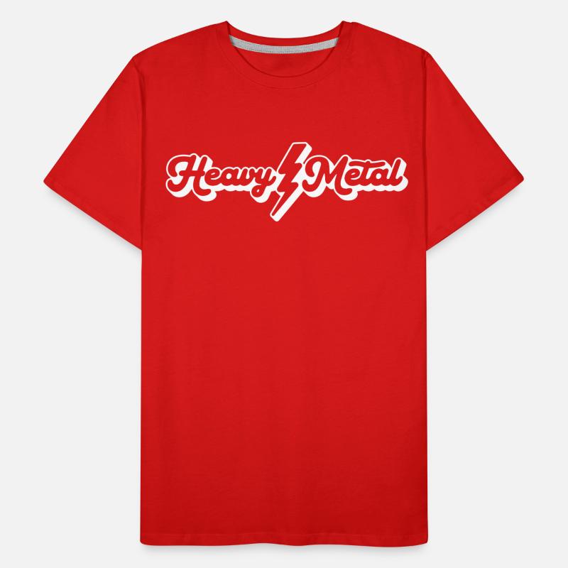 Heavy Metal Script T-shirt bio Premium Homme