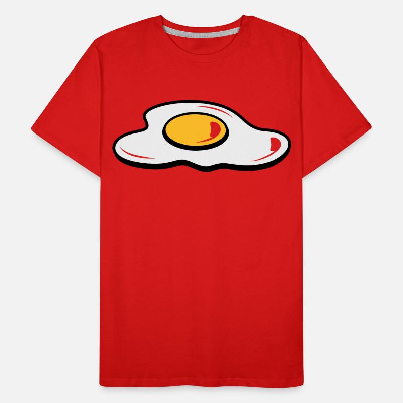 A fried egg Men's Premium Organic T-Shirt
