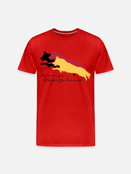 altdeutscher schäferhund - Männer Premium Bio T-Shirt - Rot