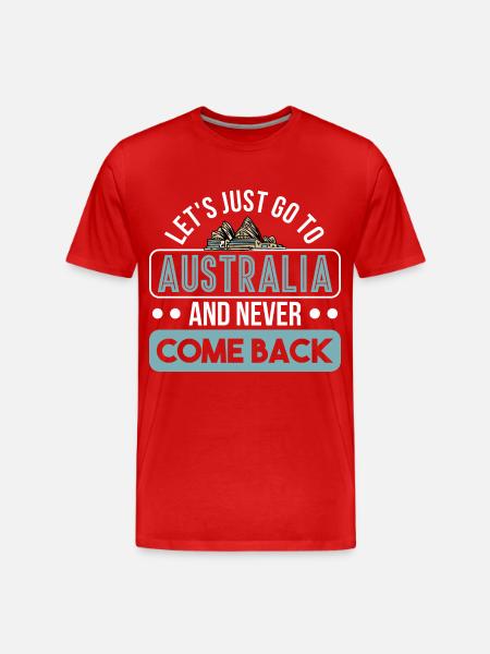 Australian outback Australia gift - Men's Premium Organic T-Shirt - red