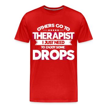 Rave Raver Dubstep Geschenk - Männer Premium Bio T-Shirt - Rot - Vorne - Damien (186cm)