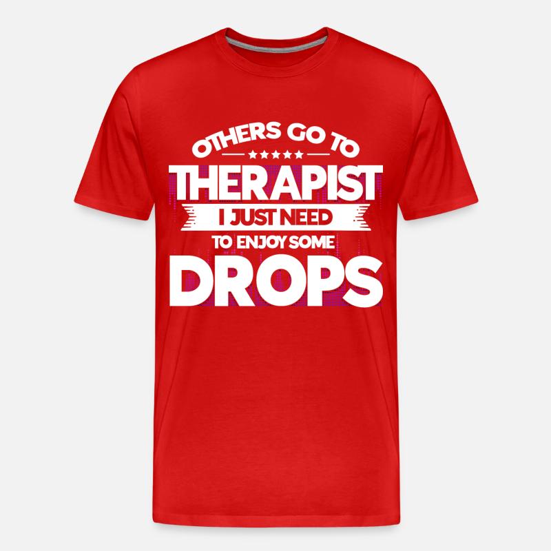 Rave Raver Dubstep Geschenk - Männer Premium Bio T-Shirt - Rot