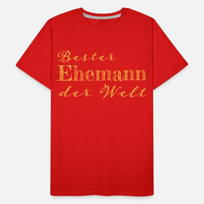 Ehemann Ehefrau Ehepaar Verheiratet Geschenk Männer Premium Bio T-Shirt